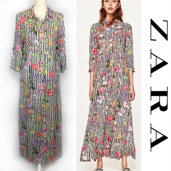 Zara maxi shirt dress Clearance